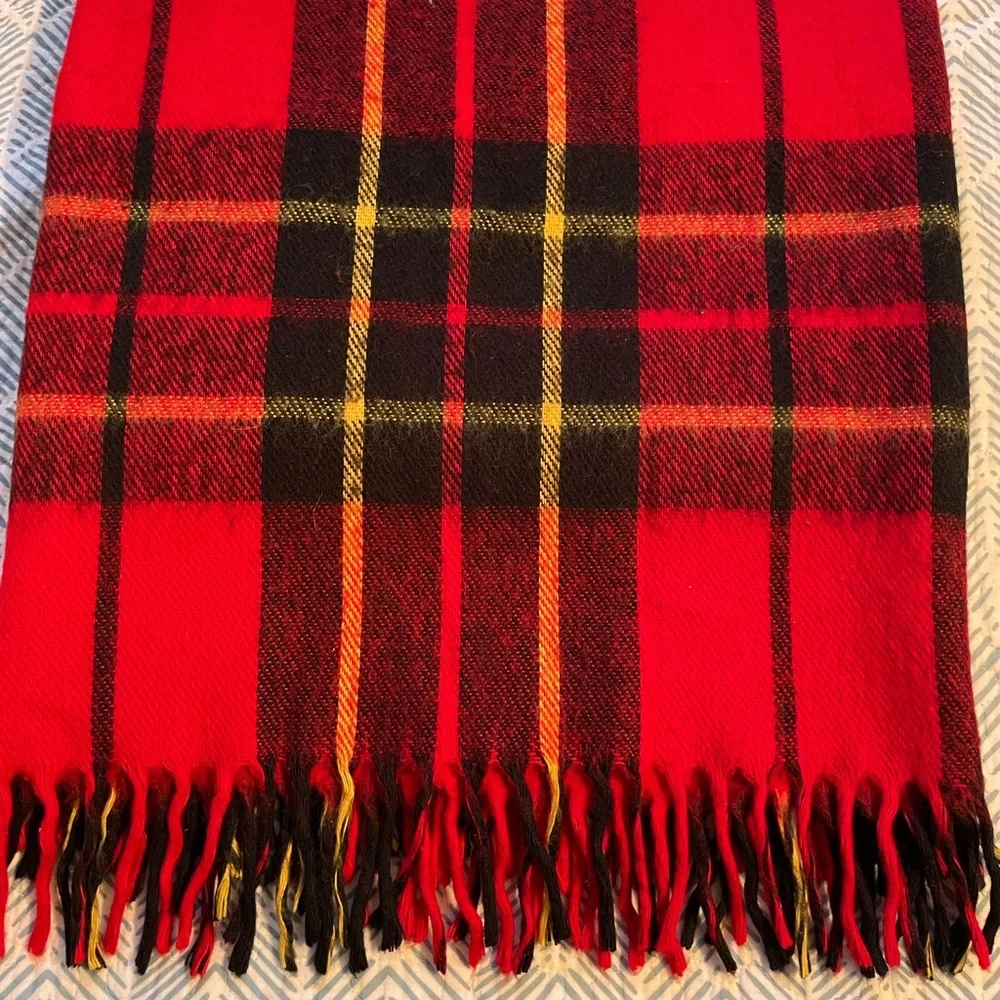 Red Plaid Throw
